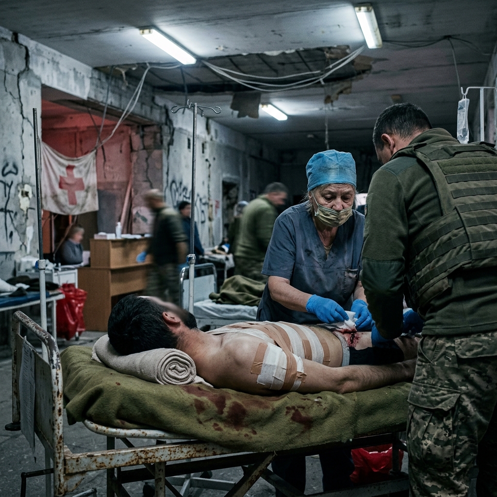 Injured Person in Hospital